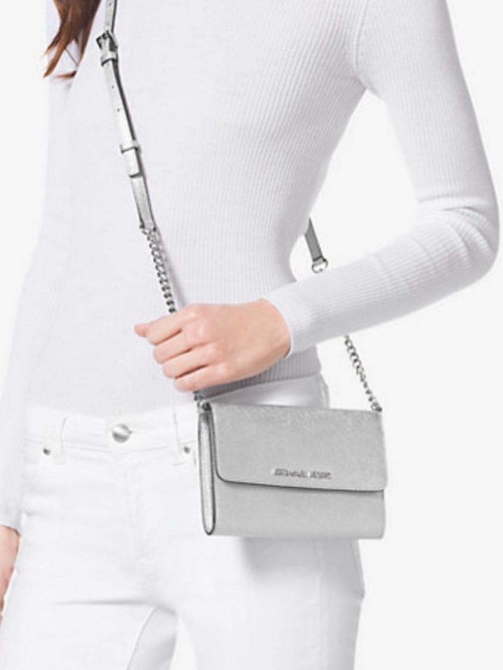 Michael Kors Jet Set Travel Cell Phone Metallic Crossbody